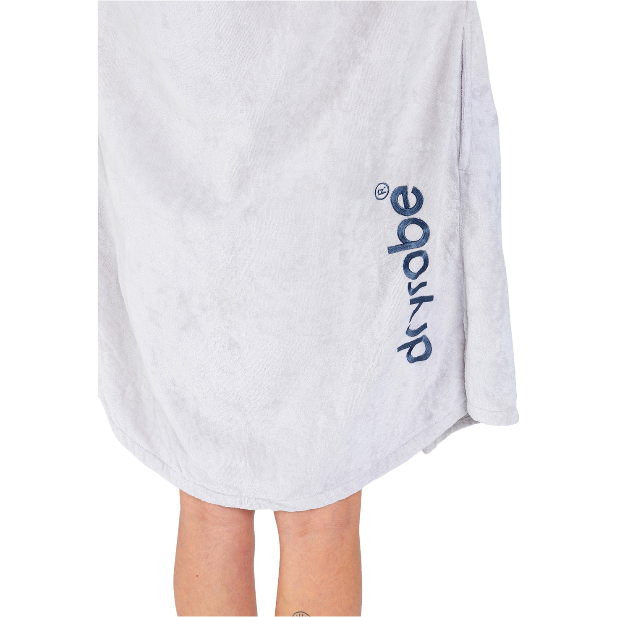 2026 Dryrobe Adult Hooded Zip Towel Robe FZORGTWLNC - Nimbus Cloud